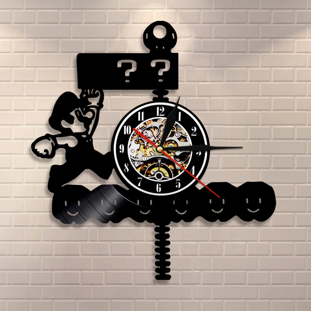Retro Mushroom Video Game Wall Clock Gameboy Question Mark Block Vinyl Record Wall Clock Game Room Wall Decor Game Lover Gift
Retro Mushroom Video Game Wall Clock Gameboy Question Mark Block Vinyl Record Wall Clock Game Room Wall Decor Game Lover Gift
