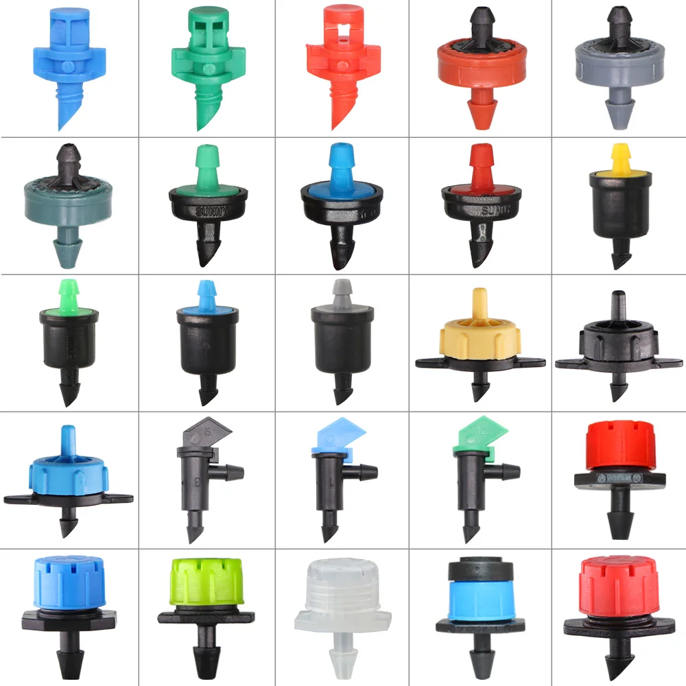Variety Style Garden Drip Irrigation Dripper Fixed Flow Pressure Compensating Emitter 1/4'' Sprinkler Watering Refraction Nozzle
Variety Style Garden Drip Irrigation Dripper Fixed Flow Pressure Compensating Emitter 1/4'' Sprinkler Watering Refraction Nozzle