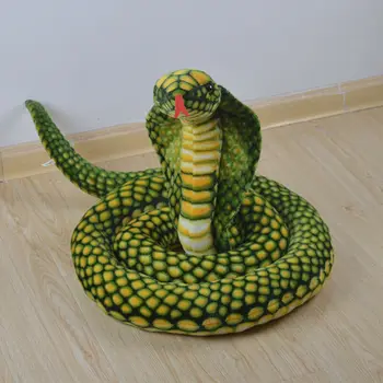 

110"/2.8m Stuffed Animal Emulational Anaconda Green Snake King Cobra Plush Toys Stuffed Animals Toys For Children