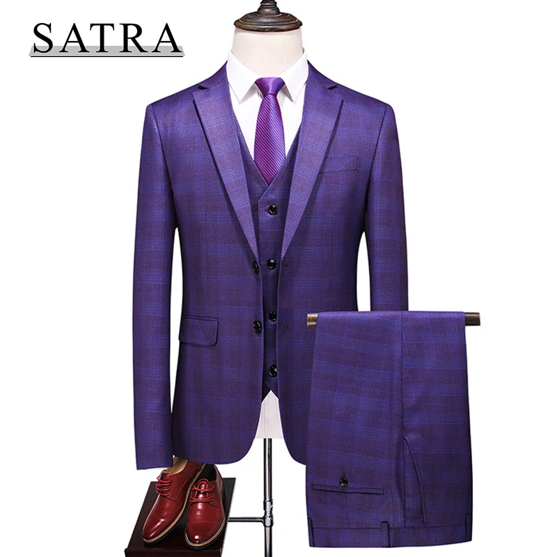 Satra 2021 New Arrival High Quality Three-piece Male Casual Business Plaid Suit , Men's Fashion Boutique Plaid Dress Suit
Satra 2021 New Arrival High Quality Three-piece Male Casual Business Plaid Suit , Men's Fashion Boutique Plaid Dress Suit