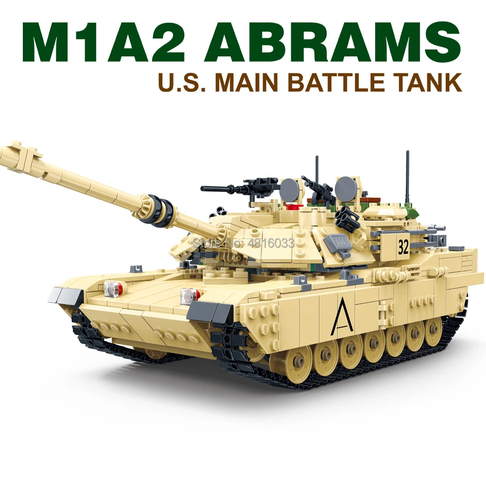 Compatible Legoingly Army Tank M1A2 Abrams MBT Tank Military Model Minifigs Figures Weapon Gun Building Block Kids Toys
Compatible Legoingly Army Tank M1A2 Abrams MBT Tank Military Model Minifigs Figures Weapon Gun Building Block Kids Toys