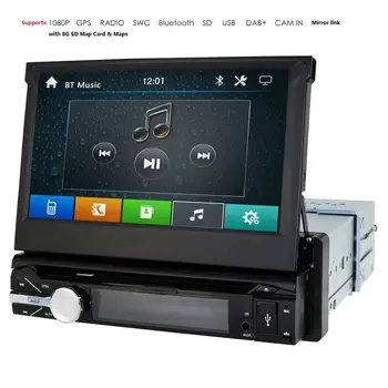 1 Din 7 inch Universal Car Audio Stereo GPS Navigation Car DVD Bluetooth SWC Mirror Link DVBT USB with 8GB map card
1 Din 7 inch Universal Car Audio Stereo GPS Navigation Car DVD Bluetooth SWC Mirror Link DVBT USB with 8GB map card