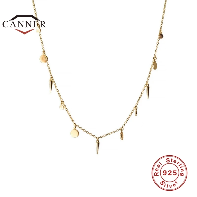 CANNER 925 Sterling Silver Simple Size Round Brand Rivet Folding Style Clavicle Chain Silver Choker Necklaces Jewelry Collares
CANNER 925 Sterling Silver Simple Size Round Brand Rivet Folding Style Clavicle Chain Silver Choker Necklaces Jewelry Collares