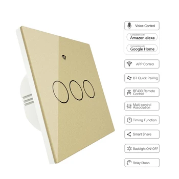 Upgraded Switch Easy Pairing Multi-control Association Backlight ON/ OFF Control APPs Control Voice Control Compatible
Upgraded Switch Easy Pairing Multi-control Association Backlight ON/ OFF Control APPs Control Voice Control Compatible