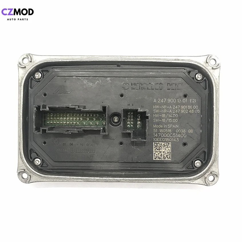 CZMOD Original A 247 900 13 01 E21 147000051400 Headlight LED Driver Light Computer A2479001301 10EEG180143 used car accessories
CZMOD Original A 247 900 13 01 E21 147000051400 Headlight LED Driver Light Computer A2479001301 10EEG180143 used car accessories