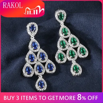 RAKOL Luxury Delicate Water Drop Cubic Zircon Leaf Dangle Earrings Set for Women Wedding Anniversary Custom Jewelry RE62091A
RAKOL Luxury Delicate Water Drop Cubic Zircon Leaf Dangle Earrings Set for Women Wedding Anniversary Custom Jewelry RE62091A