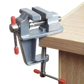 1PCS Mini Aluminum Bench Table Vise DIY Table Vise Swivel Lock Clamp Vice Craft Jewelry Hobby Universal Vise Tool Accessories
1PCS Mini Aluminum Bench Table Vise DIY Table Vise Swivel Lock Clamp Vice Craft Jewelry Hobby Universal Vise Tool Accessories