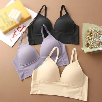 Ice Silk Bralette Seamless Deep V Lace Bra Wireless Ultra Thin Underwear New Sexy Soft Triangle Cup Bras For Women Dropshipping
Ice Silk Bralette Seamless Deep V Lace Bra Wireless Ultra Thin Underwear New Sexy Soft Triangle Cup Bras For Women Dropshipping