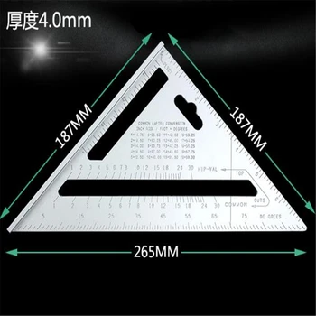Multifunctional triangular ruler aluminum alloy right angle high precision wide seat square ruler furniture hardware corner code
Multifunctional triangular ruler aluminum alloy right angle high precision wide seat square ruler furniture hardware corner code