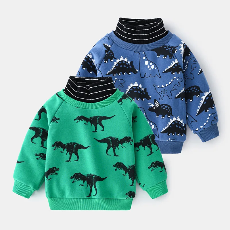Winter New Kids Clothes Boys Baby Sweatshirt Cartoon Dinasour Casual Long Sleeve Pullover Tops Velvet For Children 2-6Y
Winter New Kids Clothes Boys Baby Sweatshirt Cartoon Dinasour Casual Long Sleeve Pullover Tops Velvet For Children 2-6Y