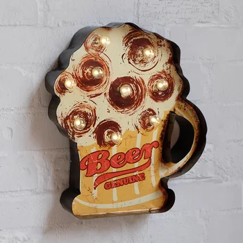 American Village Retro Nostalgic Beer Mug Modeling Bar Wall LED Light Bulbs Cafe Decorative Wall Night Light Hanging Wall Lamps
American Village Retro Nostalgic Beer Mug Modeling Bar Wall LED Light Bulbs Cafe Decorative Wall Night Light Hanging Wall Lamps