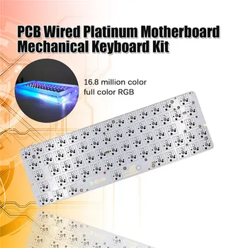 

Skyloong GK64S Mechanical Keyboard Kit PCB Wired Platinum Motherboard Mechanical Keyboard Kit Hot-Plug Bluetooth RGB Light