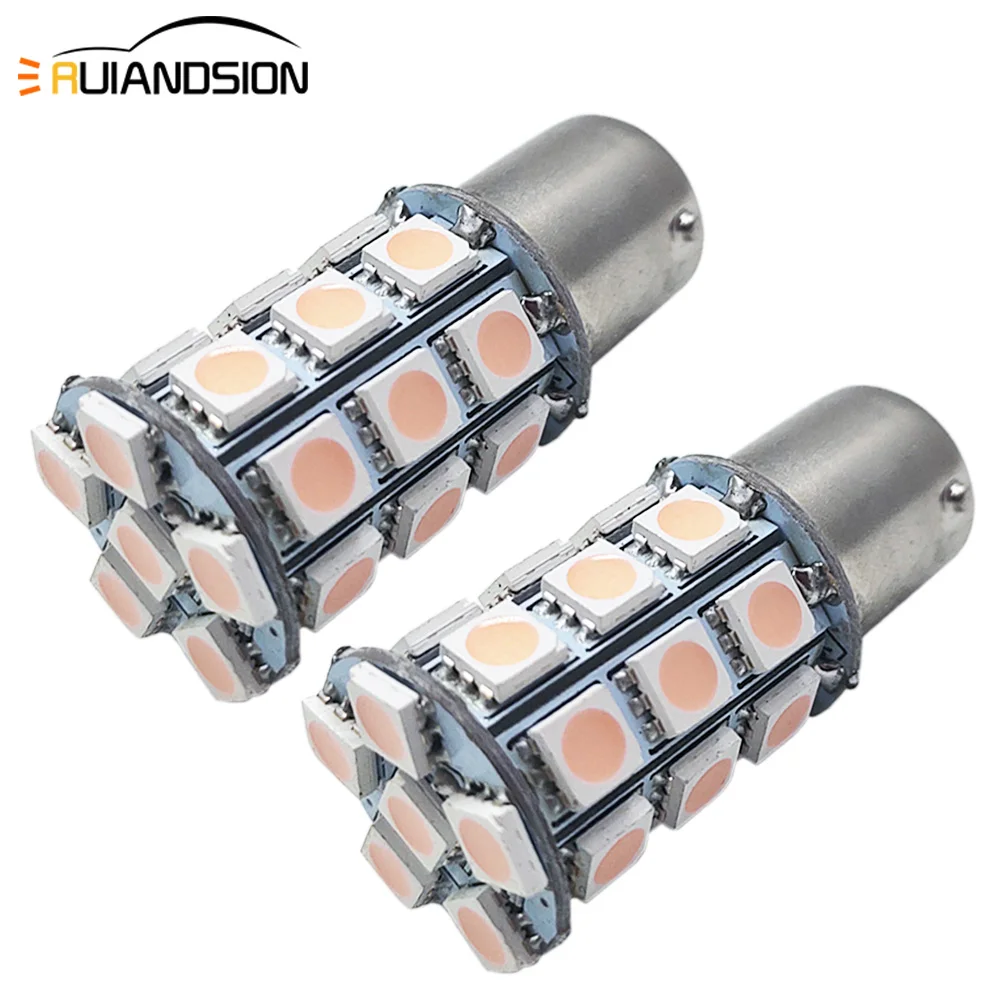 2 pcs BA15S 1156 Car Turn Reverse backup signal lamp 27smd 12V Auto tail light direction Interior LED bulb 540lm Pink
2 pcs BA15S 1156 Car Turn Reverse backup signal lamp 27smd 12V Auto tail light direction Interior LED bulb 540lm Pink