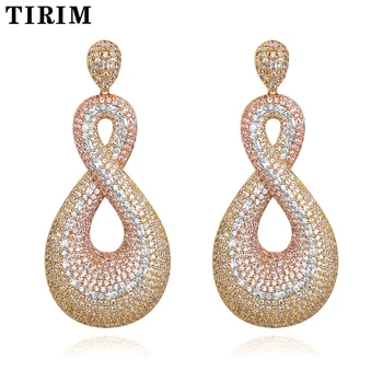 Tirim Luxury 8 Shape Dangle Cubic Zirconia Earrings for Women Wedding Prom Party Anniversary Crystal Jewelry Bridal Earring
Tirim Luxury 8 Shape Dangle Cubic Zirconia Earrings for Women Wedding Prom Party Anniversary Crystal Jewelry Bridal Earring