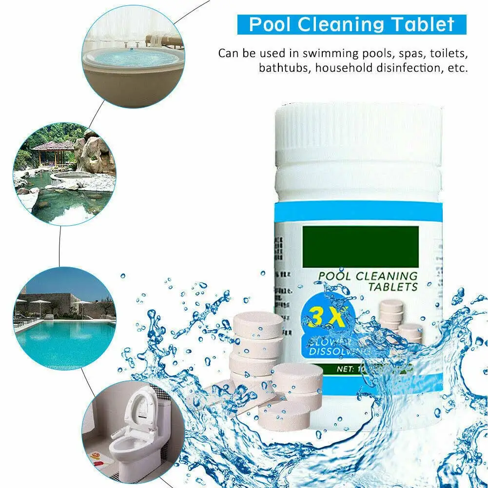 Pool Cleaning Floating with 100pcs Purifier Tablets Swimming Pool Chlorine Dispenser Kit TT-best
Pool Cleaning Floating with 100pcs Purifier Tablets Swimming Pool Chlorine Dispenser Kit TT-best