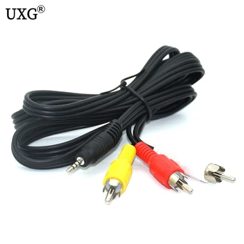 2.5mm Mini Stereo Aux Male to 3RCA Male Plug Connector Adapter Audio AV Video Cable Cord 1.5m/5ft
2.5mm Mini Stereo Aux Male to 3RCA Male Plug Connector Adapter Audio AV Video Cable Cord 1.5m/5ft