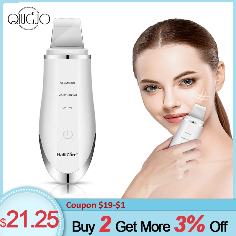 Ultrasonic Scrubber Massager Machine Skin Scrubber Cleaning Face Shovel Facial Peeling Cleaner Device
Ultrasonic Scrubber Massager Machine Skin Scrubber Cleaning Face Shovel Facial Peeling Cleaner Device