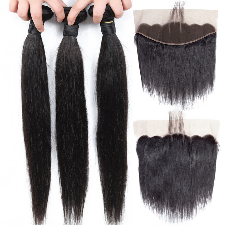 Ariel Brazilian Hair Weave Bundles Straight Hair Bundles With Frontal Closure 13 *4 Non-remy Human Hair 3 Bundles With Frontal
Ariel Brazilian Hair Weave Bundles Straight Hair Bundles With Frontal Closure 13 *4 Non-remy Human Hair 3 Bundles With Frontal