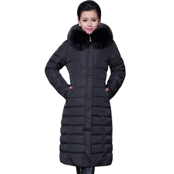 Plus Size 4Xl 5XL Winter Women Down Jacket With Fur Collar Hooded Warm Thicken Female Coat Solid Long Ladies Parka 
Plus Size 4Xl 5XL Winter Women Down Jacket With Fur Collar Hooded Warm Thicken Female Coat Solid Long Ladies Parka