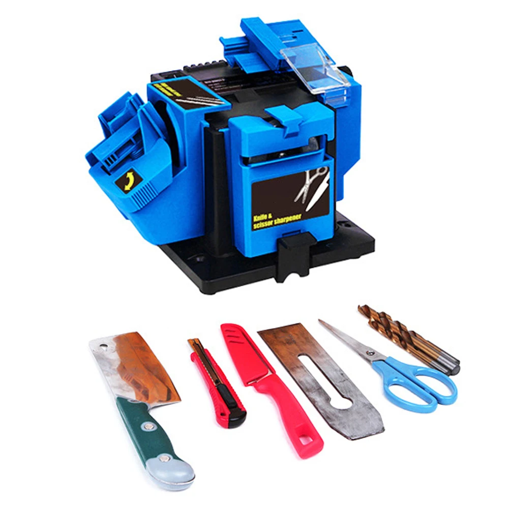 Multifunction Electric Knife Sharpener Drill Sharpening Machine Knife Scissor Sharpener Power Household Kitchen Tool
Multifunction Electric Knife Sharpener Drill Sharpening Machine Knife Scissor Sharpener Power Household Kitchen Tool