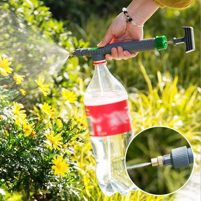 High Pressure Air Pump Manual Sprayer Adjustable Drink Bottle Spray Head Nozzle Garden Watering Tool
High Pressure Air Pump Manual Sprayer Adjustable Drink Bottle Spray Head Nozzle Garden Watering Tool