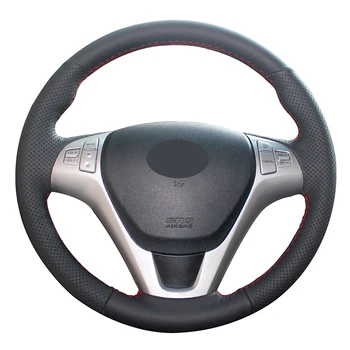 Hand-stitched Black Artificial Leather Anti-slip Car Steering Wheel Cover for Hyundai Rohens Coupe 2009 Rohens Coupe
Hand-stitched Black Artificial Leather Anti-slip Car Steering Wheel Cover for Hyundai Rohens Coupe 2009 Rohens Coupe