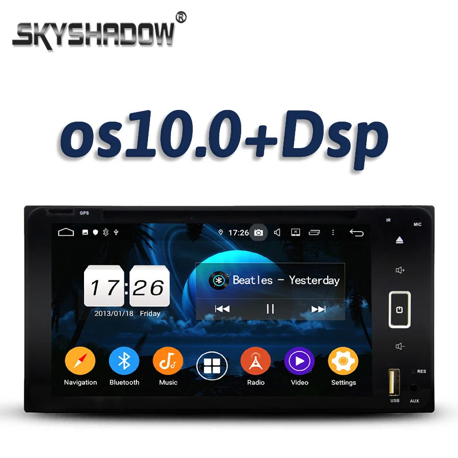 DSP Android 11 0 4 Гб ОЗУ автомобильный DVD-плеер Wifi радио GPS Google карта Bluetooth 5 для Toyota RAV4 Corolla