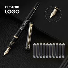 11Pcs/Set Business Signature Pen Set Simple Student Calligraphy Fountain Pen Custom Logo Personalized Ink Pens Office Stationery
11Pcs/Set Business Signature Pen Set Simple Student Calligraphy Fountain Pen Custom Logo Personalized Ink Pens Office Stationery