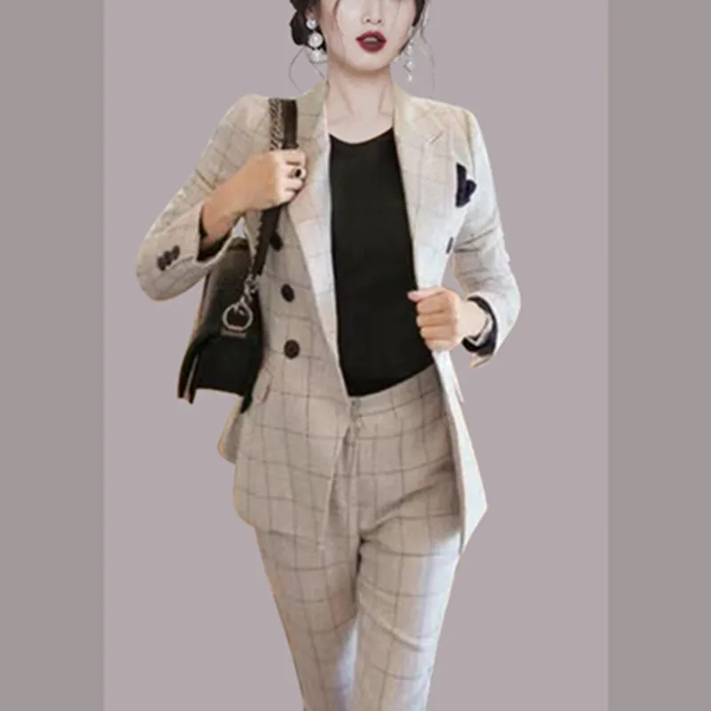 ZAWFL Women Pant Suit 2023 New Arrival Autumn Women Formal Work Office Long Sleeve Trouser Suits OL One Button Business Suit
ZAWFL Women Pant Suit 2023 New Arrival Autumn Women Formal Work Office Long Sleeve Trouser Suits OL One Button Business Suit