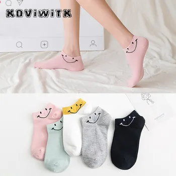 New Cartoon cute Smiley socks slippers Women pink/black Ankle Short Kawaii Show cotton Sock Solid Harajuku Casual art Funny sox
New Cartoon cute Smiley socks slippers Women pink/black Ankle Short Kawaii Show cotton Sock Solid Harajuku Casual art Funny sox