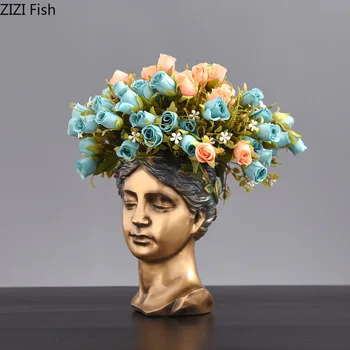 1Pcs Resin Vase Imitation Plaster Human Head Flower Pot Character Statue Flower Inserted Home Desktop Decoration Ornaments
1Pcs Resin Vase Imitation Plaster Human Head Flower Pot Character Statue Flower Inserted Home Desktop Decoration Ornaments