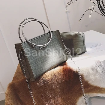 bag 2 2017 Fashion New Women Handbags High-quality PU leather Tote Handbag High quality Women's Handbags Ring Chain Shoulder bag 
bag 2 2017 Fashion New Women Handbags High-quality PU leather Tote Handbag High quality Women's Handbags Ring Chain Shoulder bag