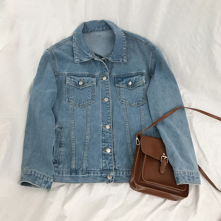 Colorfaith New 2020 Autumn Winter Women Denim Jacket Outerwear Hooded High Street Fashionable Korean Style Jeans Tops JK8303