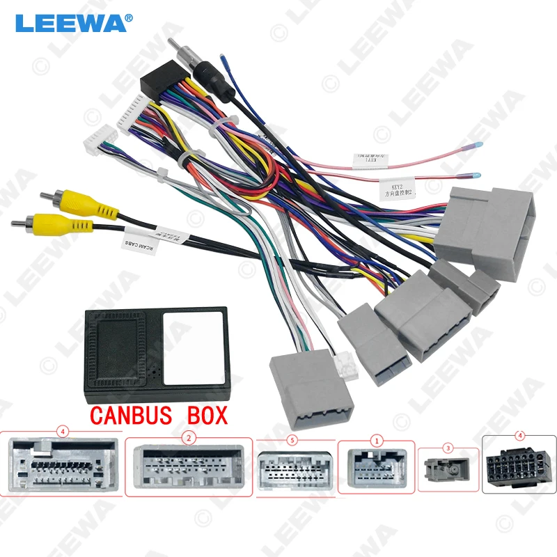 LEEWA Car 16pin Audio Wiring Harness With Canbus BOX For Honda CRV 2.4L Stereo Installation Wire Adapter #CA6827
LEEWA Car 16pin Audio Wiring Harness With Canbus BOX For Honda CRV 2.4L Stereo Installation Wire Adapter #CA6827
