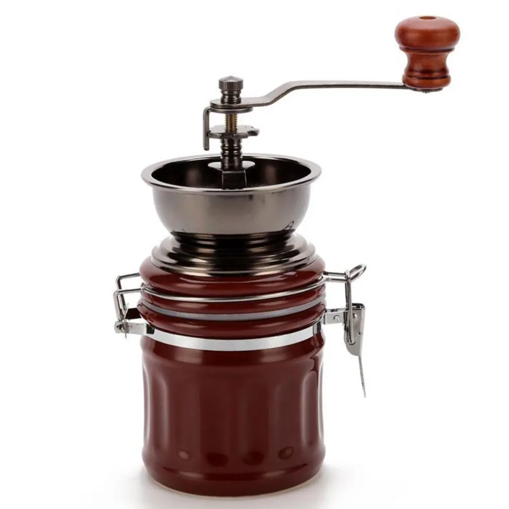 Creative Retro Hand Grinder Coffee Bean Grinder Manual Mill Machine Ceramic practical Pepper Grinder
Creative Retro Hand Grinder Coffee Bean Grinder Manual Mill Machine Ceramic practical Pepper Grinder