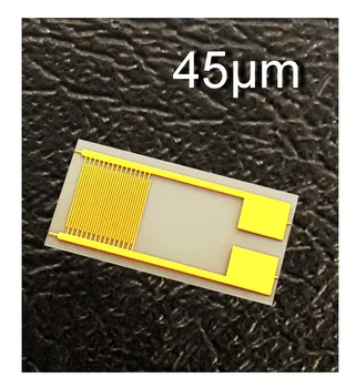 45 Micron Flexible Fork Finger Electrode PET Capacitor Array Gas Humidity Medical Sensor Chip IDE
45 Micron Flexible Fork Finger Electrode PET Capacitor Array Gas Humidity Medical Sensor Chip IDE