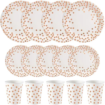 Rose Gold Disposable Paper Plates Cups Set for Birthday Party, Wedding, Thanksgiving, Christmas 150PCS
Rose Gold Disposable Paper Plates Cups Set for Birthday Party, Wedding, Thanksgiving, Christmas 150PCS