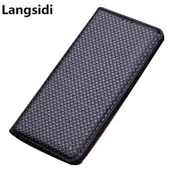 

Genuine leather magnetic mobile phone bag for Samsung Galaxy A8S flip cover for Samsung Galaxy A6S phone case standing phone bag