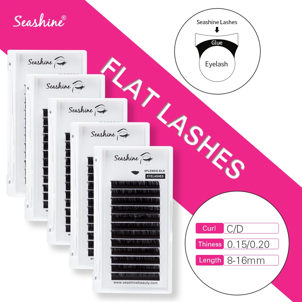Seashine 12lines/Tray Curl J/B/C/D individual Lashese Flat Lashes Hand Made Eyelashes Extension Premium Ellipse Accept OEM
Seashine 12lines/Tray Curl J/B/C/D individual Lashese Flat Lashes Hand Made Eyelashes Extension Premium Ellipse Accept OEM