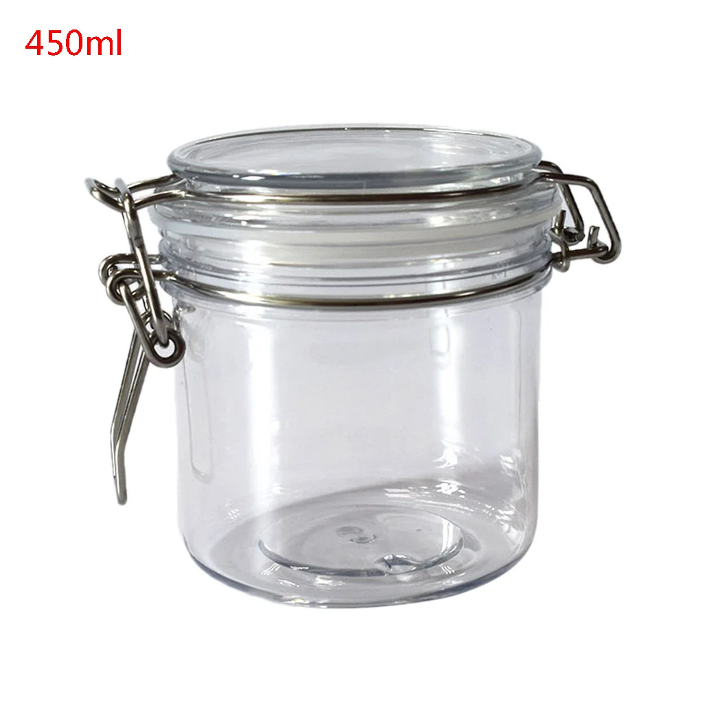 450Ml Plastic Round Clip Top Jar With Airtight Seal Lid Container Tableware Preserving Cosmetic Cream Organizer Drop Ship JUL3
450Ml Plastic Round Clip Top Jar With Airtight Seal Lid Container Tableware Preserving Cosmetic Cream Organizer Drop Ship JUL3