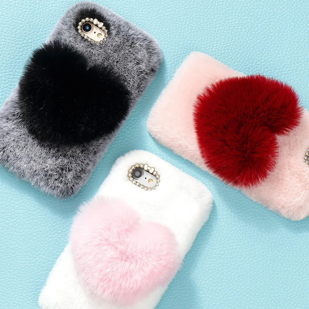 LCHULLE Cute 3D Heart Cases for IPhone X XS XR 11 Pro MAX 6 6S 7 8 Plus 5 5S SE Warm Fluffy Furry Plush Soft Cover Shell Coque
LCHULLE Cute 3D Heart Cases for IPhone X XS XR 11 Pro MAX 6 6S 7 8 Plus 5 5S SE Warm Fluffy Furry Plush Soft Cover Shell Coque