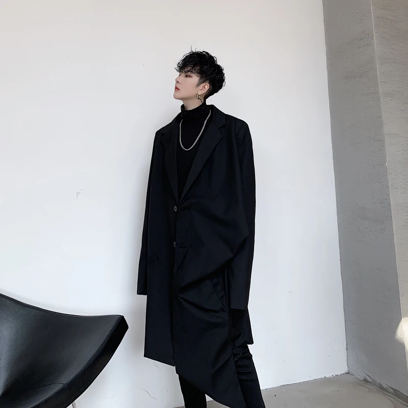 2020 Spring And Autumn New Japanese Niche Dark Design Irregular Folds Deconstruction Mid-length Suit Fashion Casual Jacket
2020 Spring And Autumn New Japanese Niche Dark Design Irregular Folds Deconstruction Mid-length Suit Fashion Casual Jacket