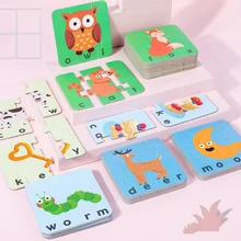 WEMMICKS Kid Word Spelling Puzzles Toddler Kids English Enlightenment Puzzle Matching Cards Game Fruit Animal Life Puzzle
WEMMICKS Kid Word Spelling Puzzles Toddler Kids English Enlightenment Puzzle Matching Cards Game Fruit Animal Life Puzzle