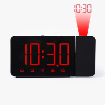 FM Broadcast Alarm Clock Projection Timer Dual-Alarm Waking Machine Backlight Temperature Calendar 
FM Broadcast Alarm Clock Projection Timer Dual-Alarm Waking Machine Backlight Temperature Calendar