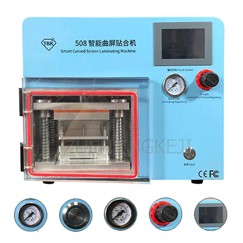 Curved Screen Laminating Machine 110/220V Fully Automatic Vacuum Pressing Tools Defoaming Cell Phone LCD Cover Repair Equipment
Curved Screen Laminating Machine 110/220V Fully Automatic Vacuum Pressing Tools Defoaming Cell Phone LCD Cover Repair Equipment