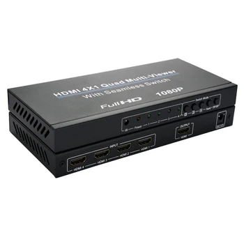 HDMI 4x1 Switch Quad Multi Viewer Splitter with Seamless Switcher HD Video 1080P for PC/STB/DVD PR Sale
HDMI 4x1 Switch Quad Multi Viewer Splitter with Seamless Switcher HD Video 1080P for PC/STB/DVD PR Sale