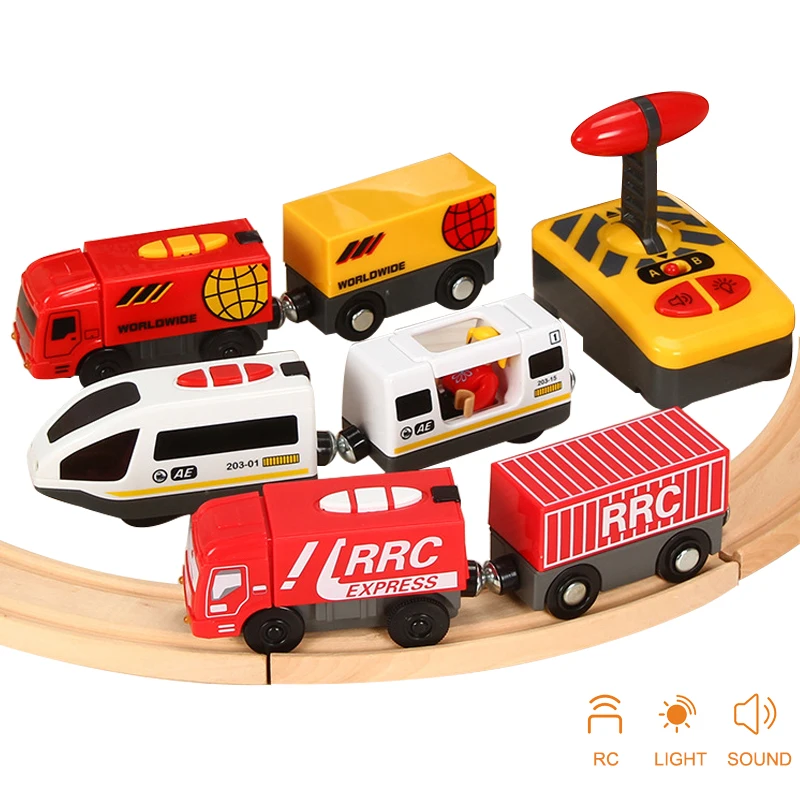 Remote Control Electric Train Compatible with Wooden Train Track Toy Magnetic Slot Track Car Toy Kids Gift for Children
Remote Control Electric Train Compatible with Wooden Train Track Toy Magnetic Slot Track Car Toy Kids Gift for Children