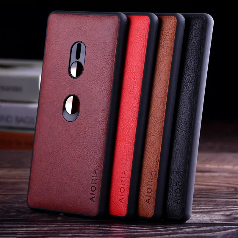 Чехол для Sony Xperia XZ3 1 XZ4 funda роскошный винтажный кожаный чехол со слотом телефона
