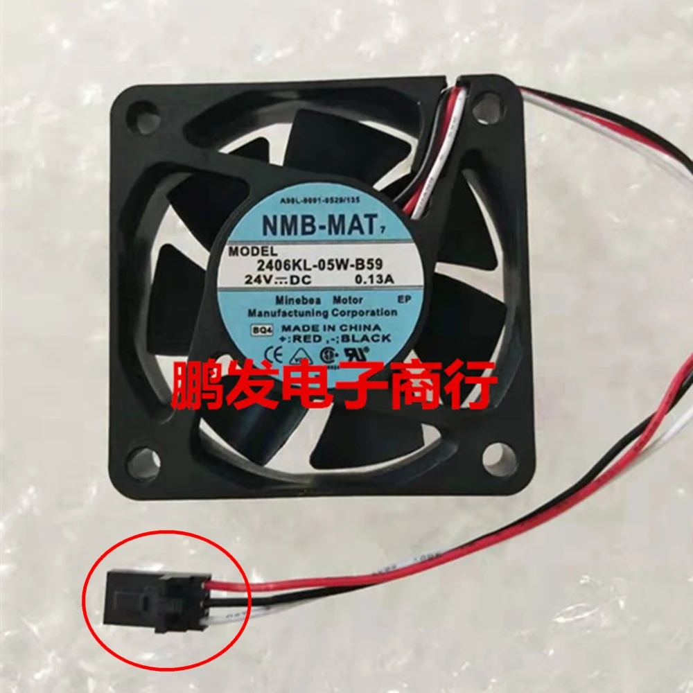 

Original For NMB 2406KL-05W-B59 dc 24V 0.13A 6cm 6015 60*60*15 MM 3 wires converter cooling fan Custom connectors A90L-0001-0529