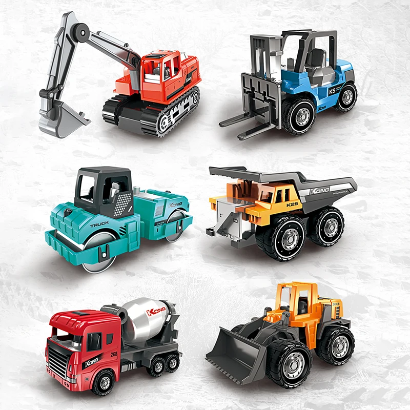 1:64 Kids Diecast Engineering Toy Vehicle Alloy Car Model Excavator Bulldozer Forklift Dump Truck Mixer 6pcs Mini Truck Toys
1:64 Kids Diecast Engineering Toy Vehicle Alloy Car Model Excavator Bulldozer Forklift Dump Truck Mixer 6pcs Mini Truck Toys